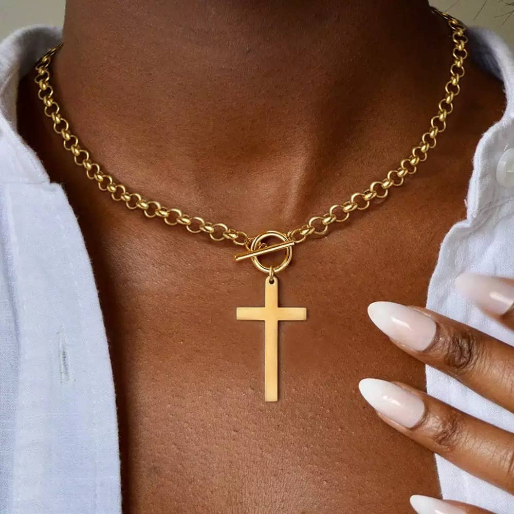 Gold Cross Necklace