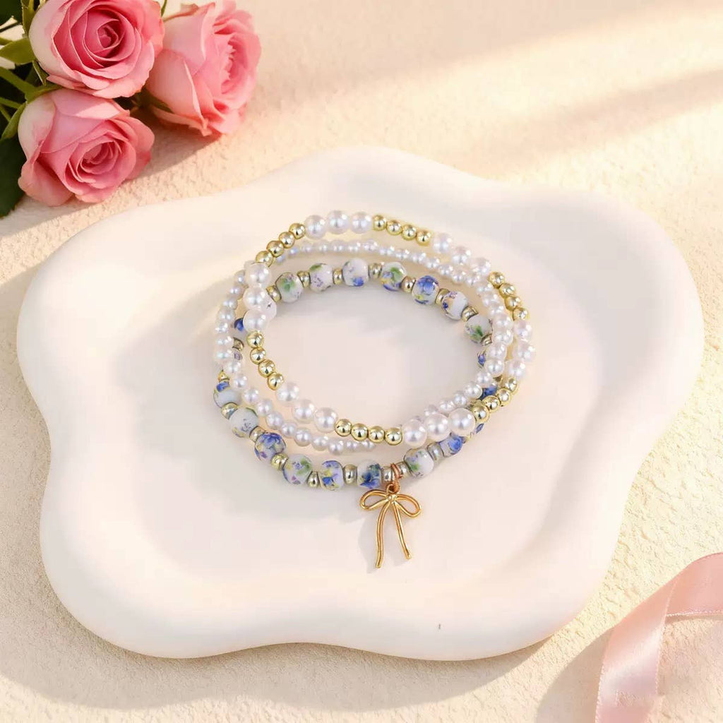 Trendy Bow Stackable Bracelets