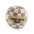 Chewy Vuiton Plush Ball designer-inspired dog toy