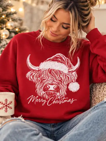 Merry Christmas Highland Cow