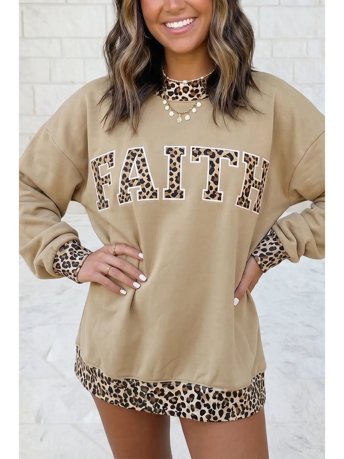Faith Mock Neck Sweatshirt