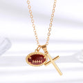 Faith and Football Necklace
