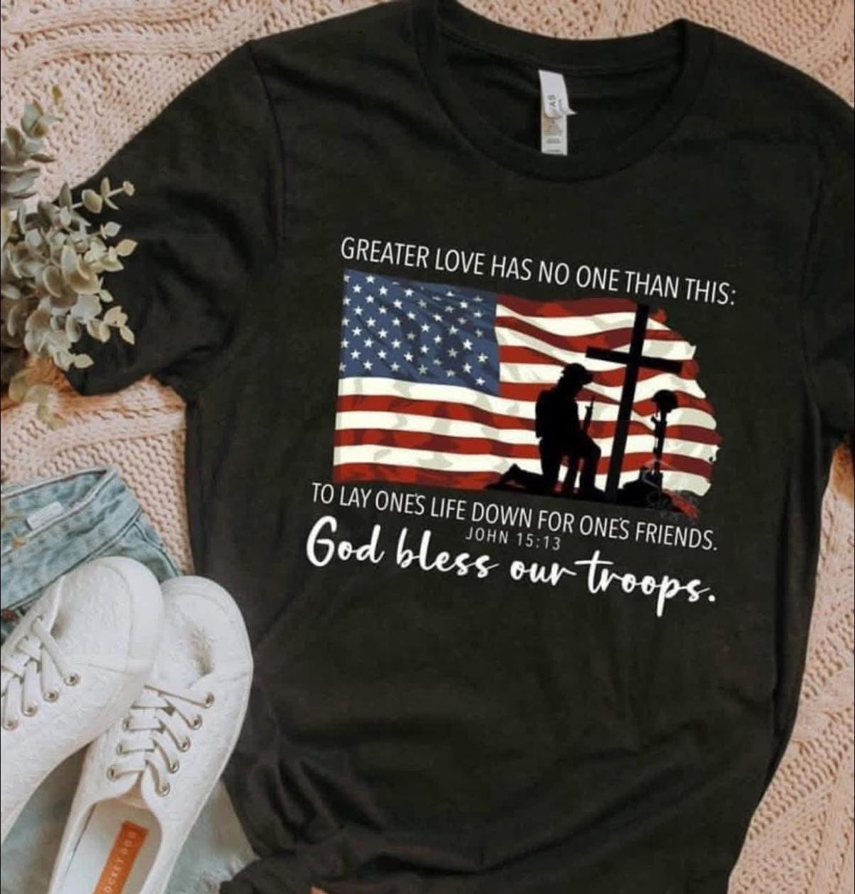 Greater Love – God Bless Our Troops Tee