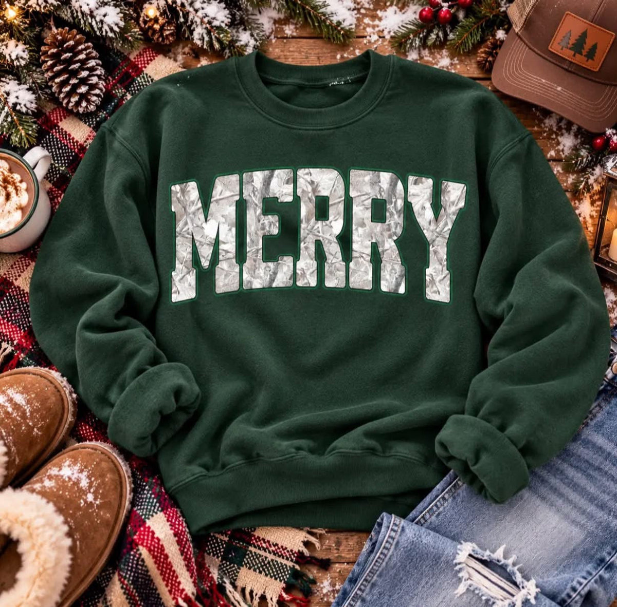 Merry Camo Sweatshirt