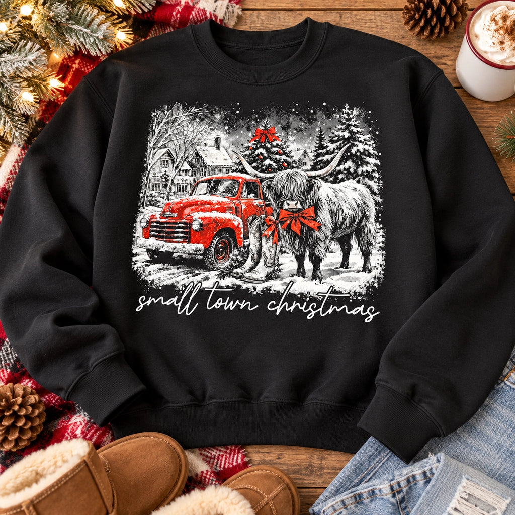 Small Town Christmas Graphic Sweatshirt