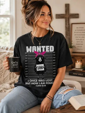 "Wanted: I Once was Lost" Graphic Tee