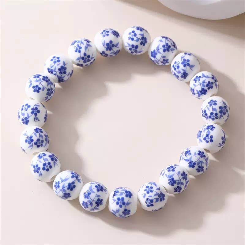 Flower Beaded Bracelet
