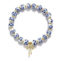 Chinoiserie Charm Bracelet with Gold Bow