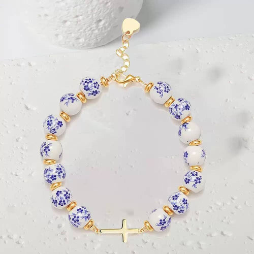 Cherish the Cross Chinoiserie Bracelet
