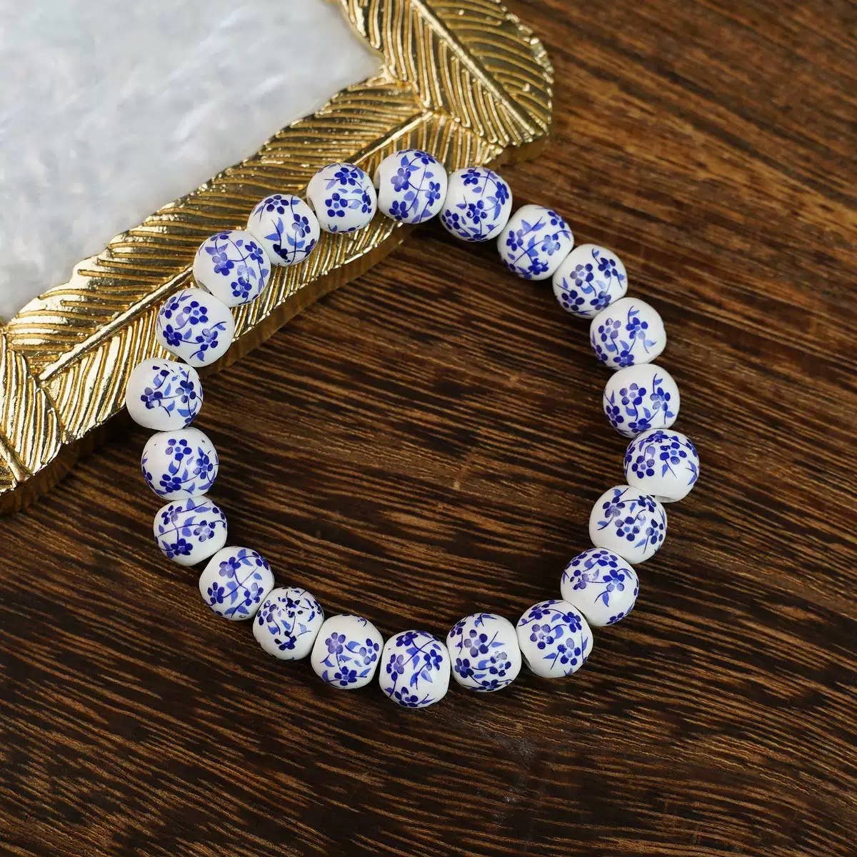 Flower Beaded Bracelet