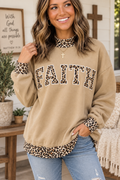 Faith Mock Neck Sweatshirt lifestyle image