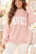 Saved by Grace Pink Sweatshirt Lifestyle